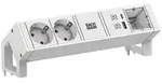 Bachmann 902.3213 Steckdosenleiste DESK2, 2x Schutzkontaktsteckdose, 1x Custom