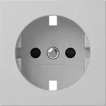 Gira 4921015 Abdeckung Schutzkontakt-Steckdose Shutter, System 55, grau matt