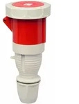Walther Electric 368 Wasserdichte Kupplung, 63A, 5P, 6h mit au&szlig;enliegender