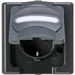 Kopp 103315007 Blue Elec. Schutzkontakt-Steckdose mit Deckel Aufputz IP44,...