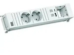 Bachmann 916.702 Einbau-Steckdosenleiste POWER FRAME Medium, 2x