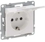 Legrand 765123 SEANO Schutzkontakt-Steckdose, Steckklemmen, 16 A, 250 V, mit