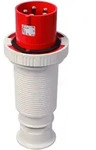 Walther Electric 279 Wasserdichter Stecker, 125A, 5P, 6h, mit Trompetenverschraubung