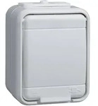Elso 445004 Steckdose 16A Steckklemme, Aqua-Top, reinwei&szlig; matt