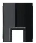 Gira 0008055 Adapter Leitungseinf&uuml;hrung Kanal 15 x 15 mm, Gira Studio, schwarz
