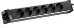 Bachmann 906.18804 Modulare Steckdosenleiste STEP ALU, 6x Schutzkontaktsteckdose,