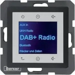 Berker 30846086 Radio Touch UP DAB+, Bluetooth, Q.x, anthrazit samt