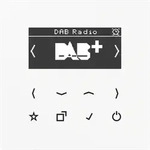 Jung DABLSWW Smart Radio DAB+, Serie LS, alpinwei&szlig;