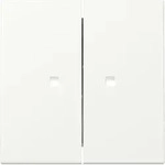 Gira 363127 Wippe 2-fach mit Kontrollfenster, System 55, reinwei&szlig; seidenmatt