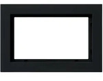 Gira 100109 Abdeckrahmen 1,5-fach, Gira E2, schwarz matt