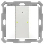 MDT BE-TA55P2.G2 KNX Taster Plus 55 2-fach, Reinwei&szlig; gl&auml;nzend