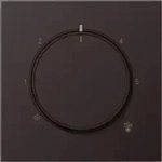 Jung AL1749D Abdeckung f&uuml;r Thermostat, Aluminium lackiert, Serie LS, dark