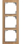 Busch-Jaeger 1723-4083 Abdeckrahmen 3-fach, Busch-art linear, holz eiche matt