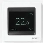 Devi 140F1071 DEVIregTM Touch Thermostat mit Bodenf&uuml;hler, mit Rahmen, polarwei&szlig;