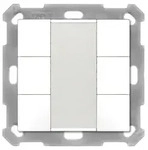 MDT BE-TA5506.02 KNX Taster 55 6-fach, Reinwei&szlig; matt