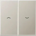 Jung ES2995P Wippe, mit Pfeilsymbolen, Serie LS, Edelstahl