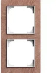 Busch-Jaeger 1722-4097 Abdeckrahmen 2-fach, Busch-art linear, schiefer terra rosso
