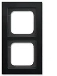 Busch-Jaeger 1722-275 Abdeckrahmen 2-fach, Busch-axcent, schwarz matt