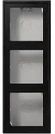 Jung LS583ASWM Aufputz-Kappe 3-fach, Duroplast lackiert, Serie LS, graphitschwarz