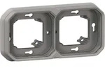 Legrand 069683L Plexo New Feuchtraum-Unterputz 2-fach Tragring, horizontal und