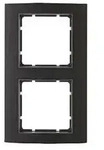 Berker 10123005 Rahmen 2-fach, B.3, Alu, schwarz/anthrazit