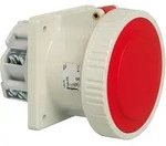 Walther Electric 479504 Wasserdichte Anbaudose gerade, 125A, 5P, 4h mit Flansch