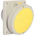 Walther Electric 539304 Wasserdichte Anbaudose schr&auml;g, 32A, 3P, 4h mit Flansch