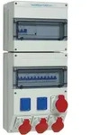 Walther Electric 6890401 Kunststoff-Steckdosenkombination In:, 63A mit einem RCD