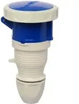 Walther Electric 319509 Wasserdichte Kupplung, 16A, 5P, 9h mit au&szlig;enliegender