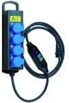 Walther Electric 6400011A Tragbare Vollgummi-Steckdosenleiste In:16A mit einem