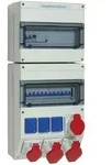 Walther Electric 6893311 Kunststoff-Steckdosenkombination In:, 63A mit einem RCD