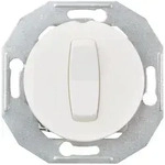 Elso WDE011002 Taster (1 Wechsler) mit Zentralplatte, mit Steckklemme, Renova Flush,
