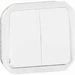 Legrand 069625L Plexo New Einsatz Doppelwechselschalter/Taster, ultrawei&szlig;