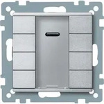 Merten MTN627960 Taster 4-fach plus mit IR-Empf&auml;nger, System M, aluminium