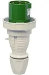 Walther Electric 268410 Wasserdichter Stecker, 63A, 4P, 10h mit au&szlig;enliegender