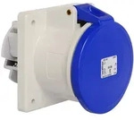 Walther Electric 460306 Anbaudose gerade, 63A, 3P, 6h mit Flansch 107x100mm