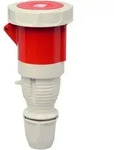 Walther Electric 368309 Wasserdichte Kupplung, 63A, 3P, 9h mit au&szlig;enliegender