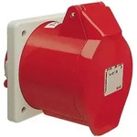 Walther Electric 411707 Anbaudose gerade, 16A, 7P, 7h mit angeschraubtem Flansch