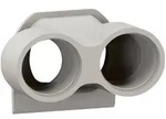 Legrand 069650L Plexo New 2-fach Kabeleinf&uuml;hrung PG 16, grau