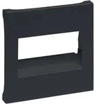 Legrand 765454 SEANO Abdeckung RJ45 f&uuml;r 1- und 2-fach Datendosen, anthrazit...