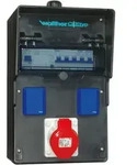 Walther Electric 6450102 Vollgummi-Steckdosenkombination In:, 32A mit einem RCD TypA,