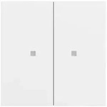 Gira 510772 RF Bedienaufsatz 2-fach f&uuml;r KNX, System 70, reinwei&szlig; seidenmatt