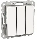 Elso WDE002136 Ausschalter mit Wippe 3-fach, 3 x 1-polig, 16 A, mit Steckklemme,