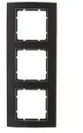 Berker 10133005 Rahmen 3-fach, B.3, Alu schwarz/anthrazit