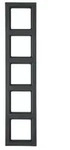 Berker 10156096 Rahmen 5-fach, Q.3, anthrazit samt