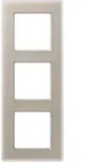 Jung AV583GLMCH Glasrahmen 3-fach, senkrechte und waagerechte Montage, Glas, A...