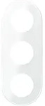 Elso WDE011408 Rahmen 3-fach, Glas, Renova Flush, wei&szlig; gl&auml;nzend