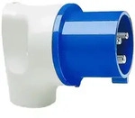 Walther Electric 236304 MONDO Winkelstecker, 32A, 3P, 4h, mit dem Geh&auml;usehinterteil