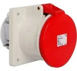 Walther Electric 460NI Anbaudose gerade, 63A, 5P, 6h mit Flansch 107x100mm f&uuml;r
