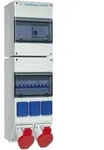Walther Electric 6991203 Kunststoff-Steckdosenkombination In:, 63A mit einem RCD